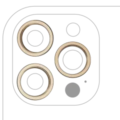 ANILLO CAMARA TRASERA IPHONE 12 PRO MAX (GOLD)