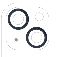 ANILLO PARA CAMARA IPHONE 13/13 MINI (MEDIANOCHE) (JUEGO DE 2 PIEZAS)