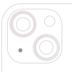 ANILLO PARA CAMARA IPHONE 13/13 MINI (ROSA) (JUEGO DE 2 PIEZAS)