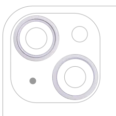 ANILLO PARA CAMARA IPHONE 14 /14 PLUS (PòRPURA) (SET DE 2 PIEZAS)