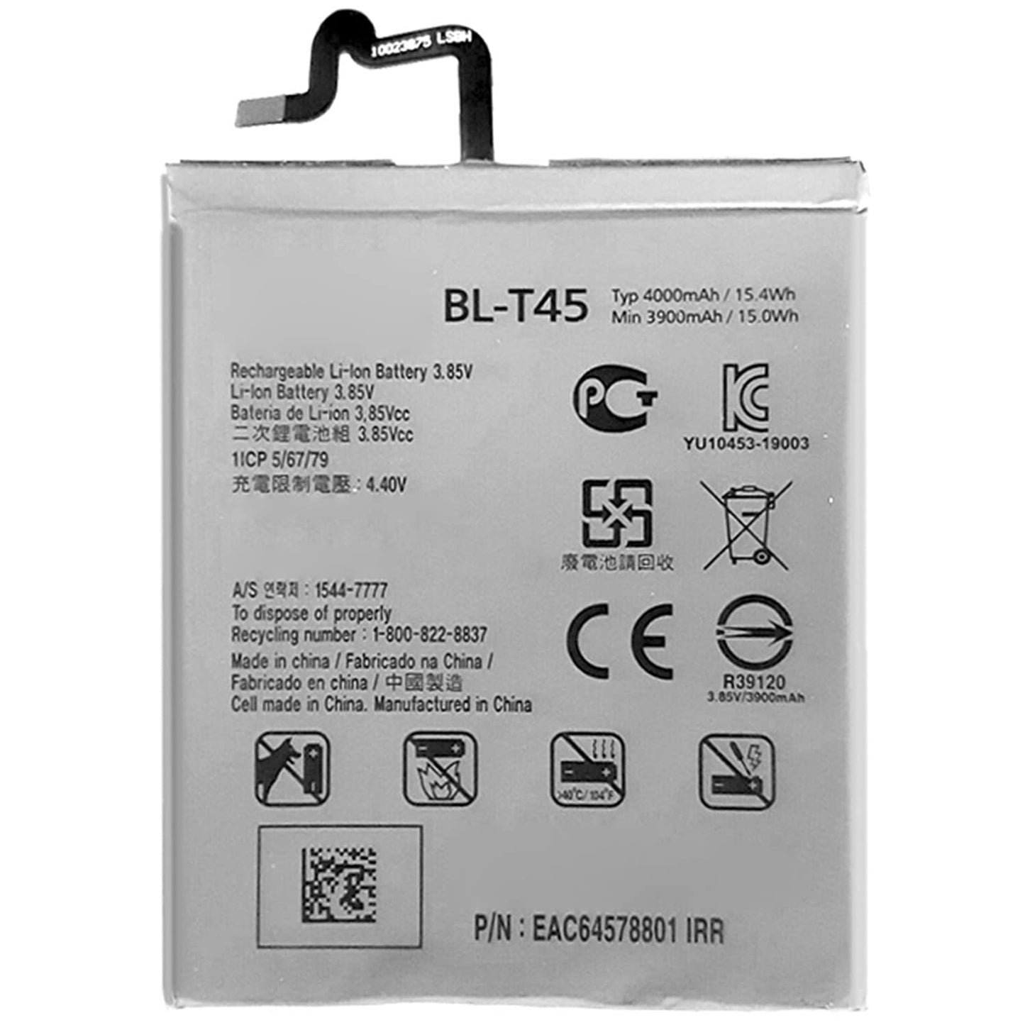 Bater’a de repuesto compatible para LG K51 / Q51 / K51s / K92 5G / K61 (BL-T45/BL-T49)