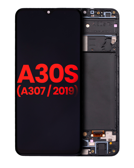 PANTALLA OLED CON MARCOSAMSUNG GALAXY A30S (A307 / 2019) (AFTERMARKET PLUS) (TODOS LOS COLORES)