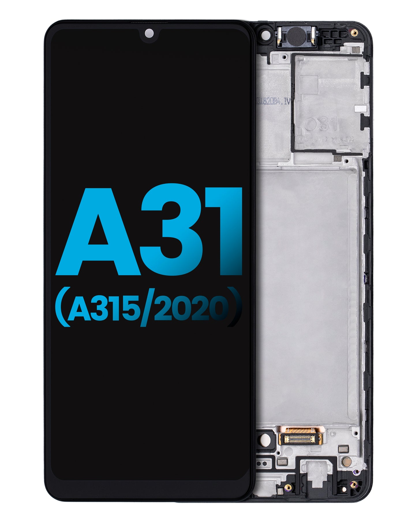 PANTALLA LCD CON MARCO SAMSUNG GALAXY A31 (A315 / 2020) (AFTERMARKET: INCELL) (TODOS LOS COLORES)