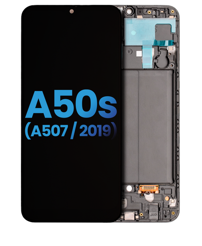 PANTALLA LCD CON MARCO SAMSUNG GALAXY A50 (A507 / 2019) (AFTERMARKET: INCELL) (TODOS LOS COLORES)