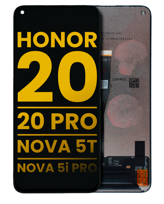 PANTALLA SIN MARCO HUAWEI HONOR 20 / 20 PRO / NOVA 5T / NOVA 5I PRO (REFURBISHED) (MIDNIGHT BLACK)