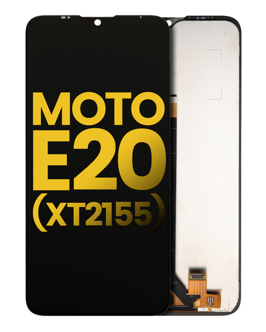 PANTALLA LCD SIN MARCO MOTOROLA MOTO E20 (XT2155 / 2021) (REFURBISHED) (NEGRO)