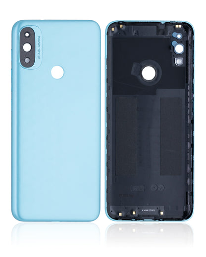 TAPA POSTERIOR  PARA MOTOROLA MOTO E20 (XT2155 / 2021) (AZUL)