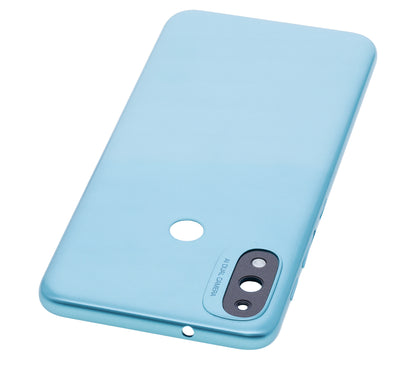 TAPA POSTERIOR  PARA MOTOROLA MOTO E20 (XT2155 / 2021) (AZUL)