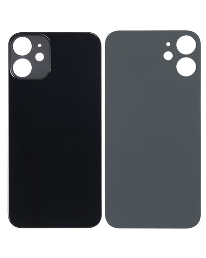 TAPA BATERIA PARA IPHONE 12 MINI (SIN LOGOTIPO) (NEGRO)