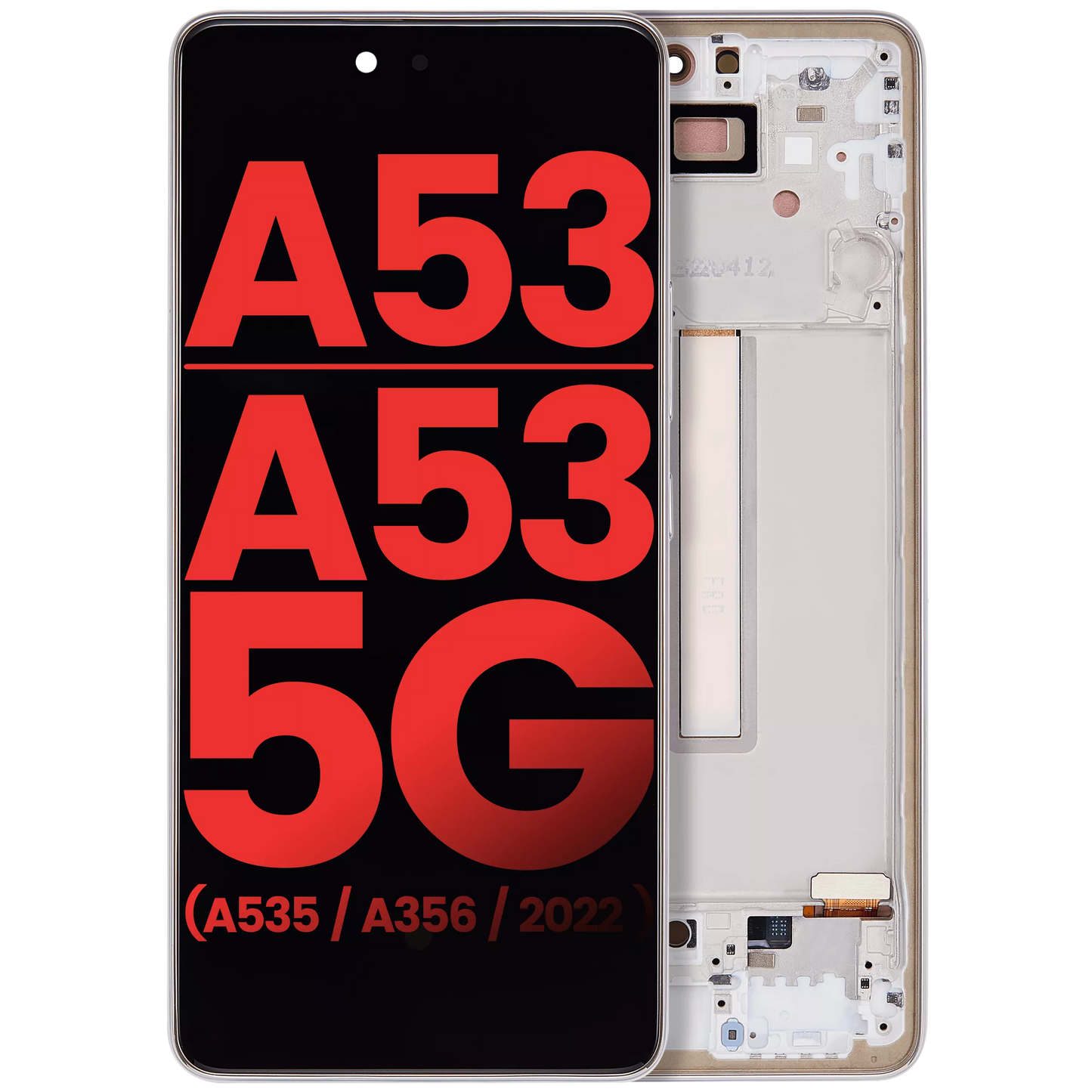 DISPLAY OLED CON MARCO SAMSUNG GALAXY A53 / A53 5G (A535 / A536 / 2022) (6.46) (POSVENTA PLUS) (BLANCO) "