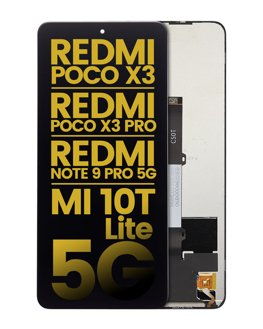 PANTALLA LCD SIN MARCOXIAOMI REDMI POCO X3 / REDMI POCO X3 PRO / REDMI NOTE 9 PRO 5G / MI 10T LITE 5G (RENOVADO) (TODOS LOS COLORES)