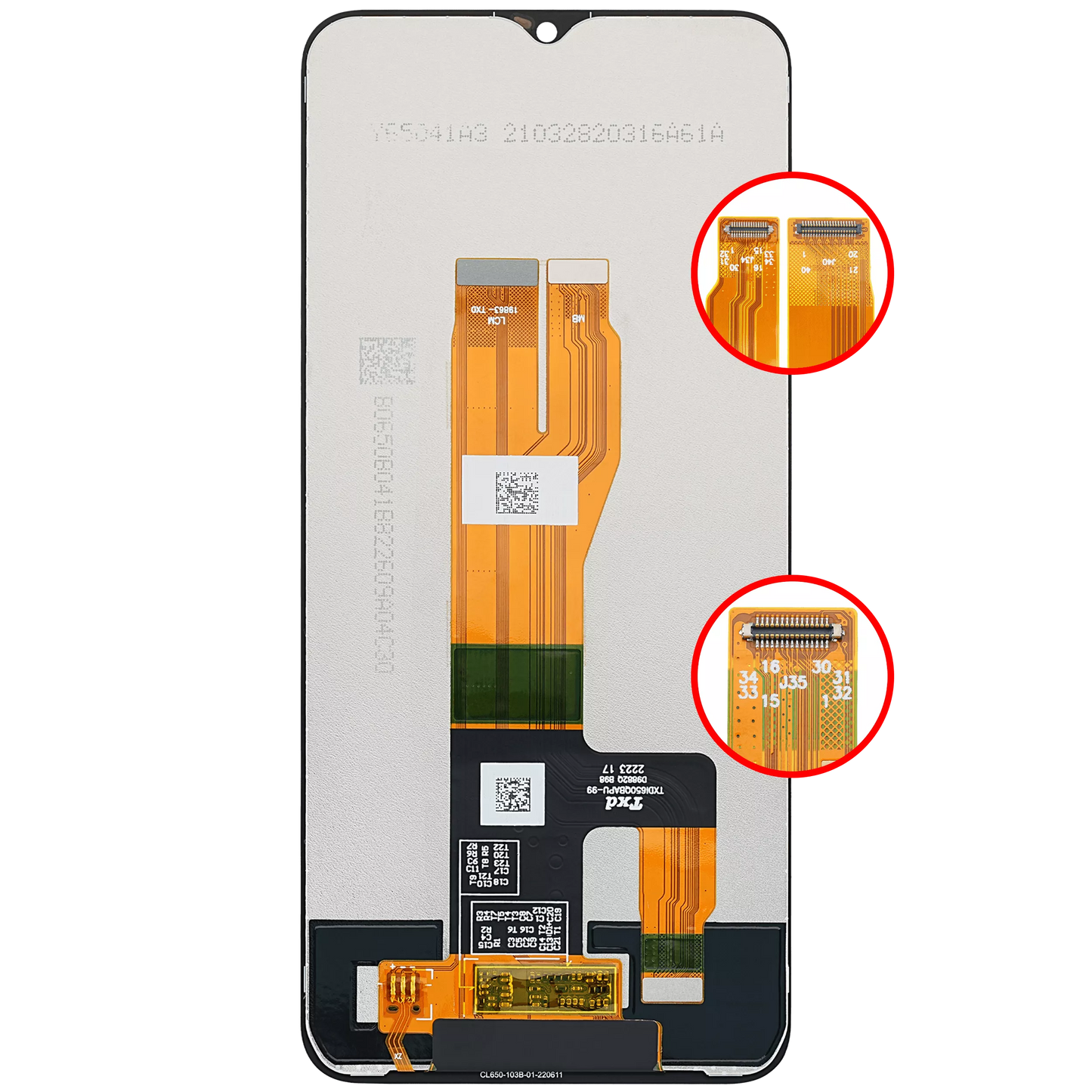 PANTALLA LCD SIN MARCO COMPATIBLE CON REALME C30 / C33 / NARZO 50I PRIME (REACONDICIONADO) (TODOS LOS COLORES)