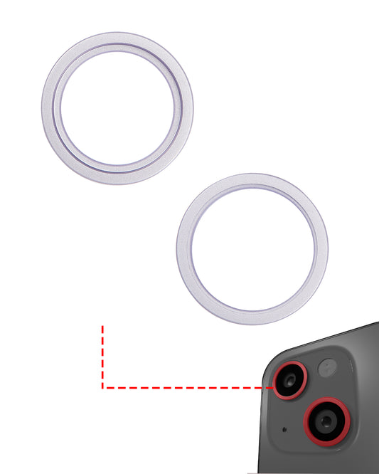 ANILLO PARA CAMARA IPHONE 14 /14 PLUS (PòRPURA) (SET DE 2 PIEZAS)