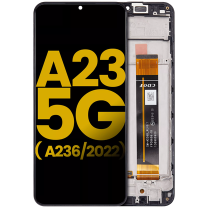 PANTALLA CON MARCO PARA SAMSUNG GALAXY A23 5G (A236 / 2022) (REFURBISHED) (TODOS LOS COLORES)