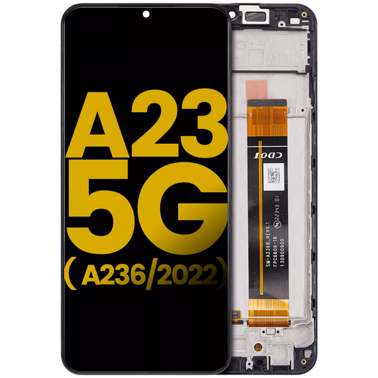 PANTALLA CON MARCO PARA SAMSUNG GALAXY A23 5G (A236 / 2022) (REFURBISHED) (TODOS LOS COLORES)