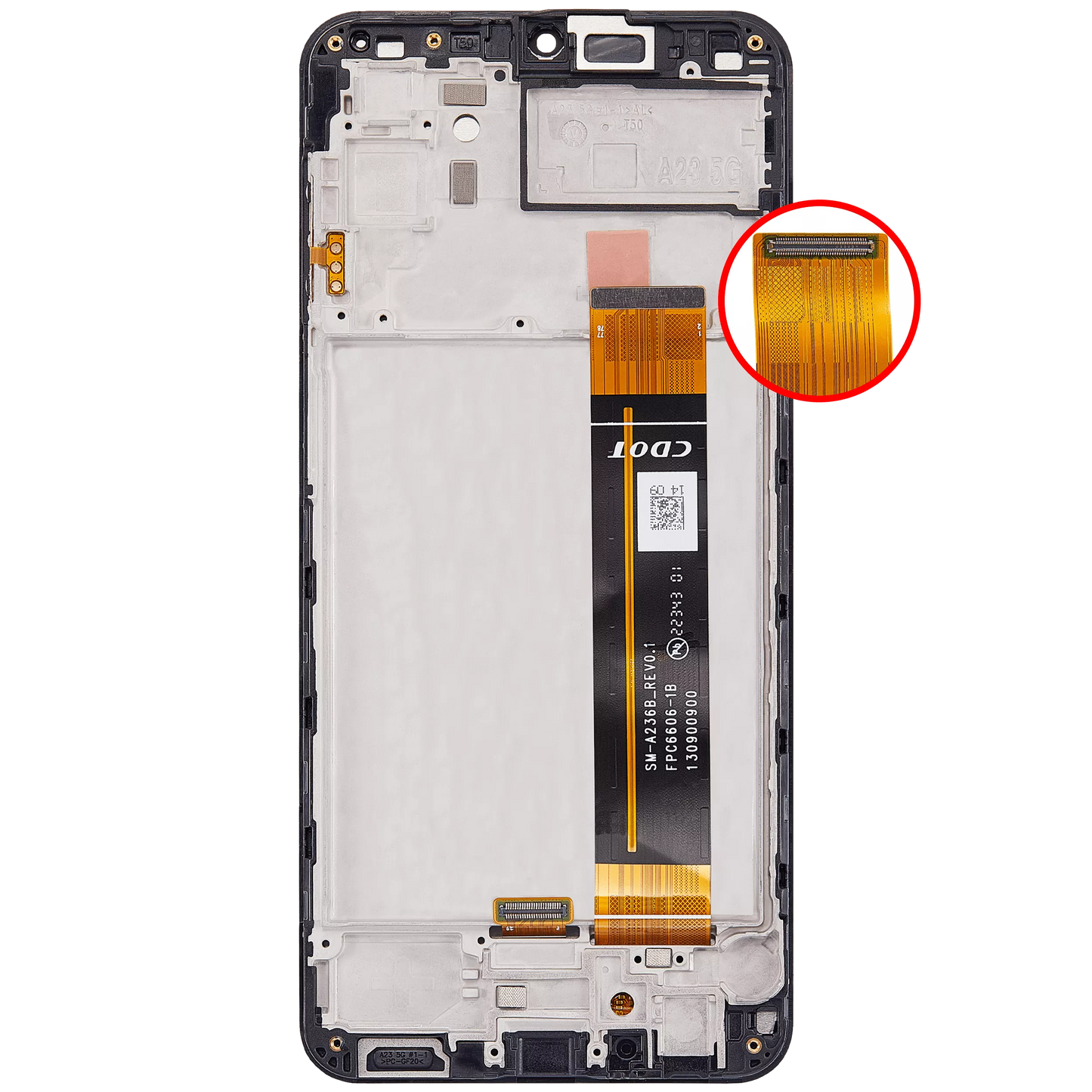 PANTALLA CON MARCO PARA SAMSUNG GALAXY A23 5G (A236 / 2022) (REFURBISHED) (TODOS LOS COLORES)