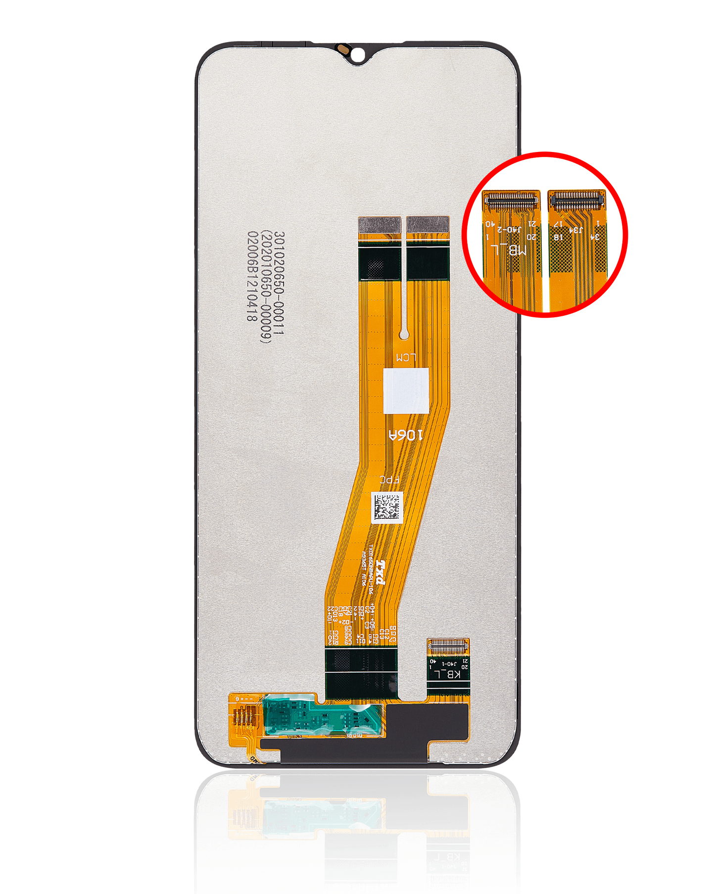 DISPLAY LCD SIN MARCO SAMSUNG GALAXY A04E (A042 / 2022) (RESTAURADO) (TODOS LOS COLORES)