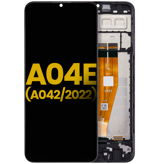 PANTALLA LCD CON MARCO SAMSUNG GALAXY A04E (A042 / 2022) (REFURBISHED) (TODOS LOS COLORES)