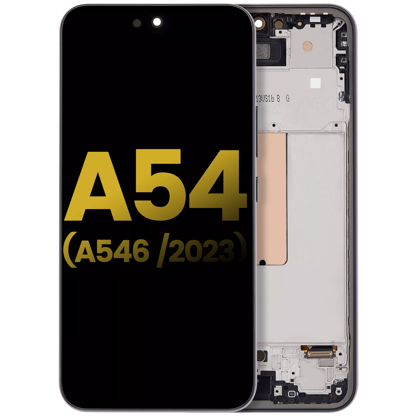 DISPLAY OLED CON MARCO SAMSUNG GALAXY A54 5G (A546 / 2023) (VERSIîN ESTADOUNIDENSE E INTERNACIONAL) (RESTAURADO) (GRAFITO)