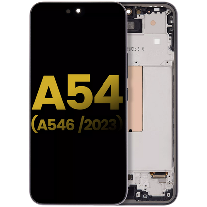 DISPLAY OLED CON MARCO SAMSUNG GALAXY A54 5G (A546 / 2023) (VERSIîN ESTADOUNIDENSE E INTERNACIONAL) (RESTAURADO) (GRAFITO)