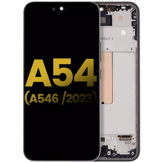 DISPLAY OLED CON MARCO SAMSUNG GALAXY A54 5G (A546 / 2023) (VERSIîN ESTADOUNIDENSE E INTERNACIONAL) (RESTAURADO) (GRAFITO)