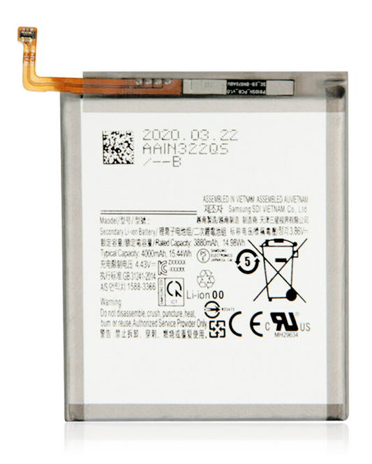 BATERêA DE REPUESTO COMPATIBLE CON SAMSUNG GALAXY S20 PLUS / S20 FE / A52 4G (A525 / 2021) / A52 5G (A526 / 2021) (EB-BG781ABY)