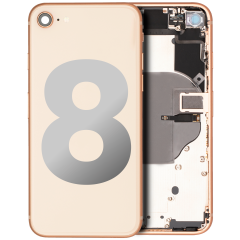 CHASIS CON FLEXORES IPHONE 8 (OEM) (ORO)