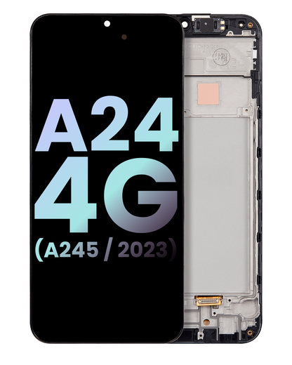 DISPLAY OLED CON MARCO SAMSUNG GALAXY A24 4G (A245 / 2023) (SERVICEPACK) (TODOS LOS COLORES)