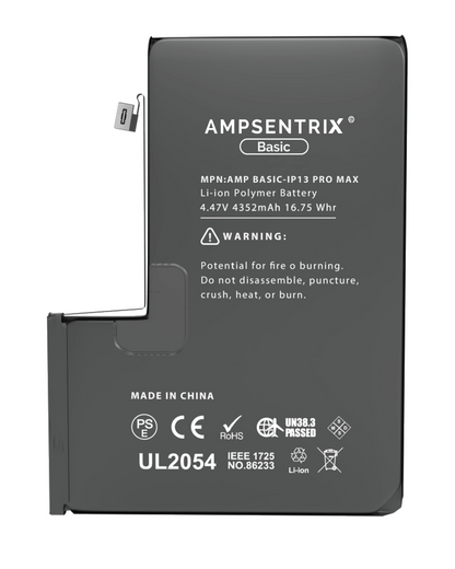 BATERêA DE REEMPLAZO COMPATIBLE PARA IPHONE 13 PRO MAX (AMPSENTRIX BASIC)