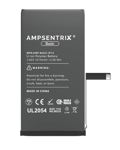 BATERêA DE REEMPLAZO COMPATIBLE PARA IPHONE 14 (AMPSENTRIX BASIC)