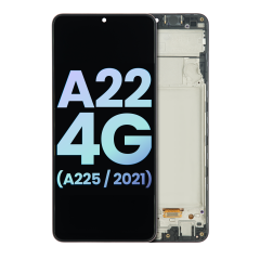 PANTALLA OLED CON MARCOSAMSUNG GALAXY A22 4G (A225 / 2021) (SERVICEPACK) (TODOS LOS COLORES)