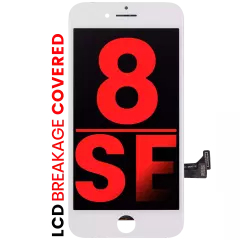 PANTALLA LCD CON BLINDAJEIPHONE 8 / SE (2020 /2022) (AFTERMARKET PRO: XO7 INCELL) (BLANCO)