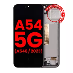 CONJUNTO OLED CON MARCO COMPATIBLE PARA SAMSUNG GALAXY A54 5G (A546 / 2023) (AFTERMARKET PLUS) (GRAFITO)