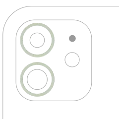 ANILLO PARA CAMARA IPHONE 12/12 MINI (VERDE) (JUEGO DE 2 PIEZAS)
