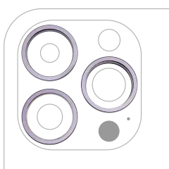 ANILLO PARA CAMARA IPHONE 14 PRO / 14 PRO MAX (DEEP PURPLE) (SET DE 3 PIEZAS)