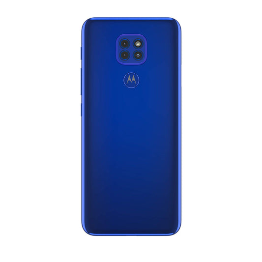 TAPA POSTERIOR  PARA MOTOROLA MOTO G9 PLAY (XT2083 / 2020) (AZUL DE ZAFIRO)