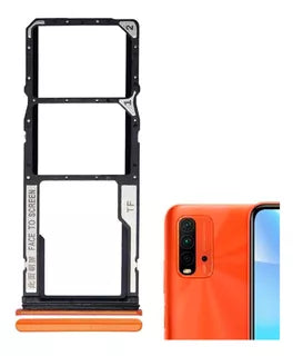 BANDEJA SIM DUAL PARA XIAOMI REDMI 9T / NOTE 9 4G / POCO M3 (NARANJA)