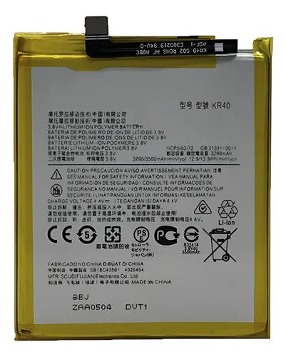 BATERIA MOTO ONE VISION / ONE ACTION KR40