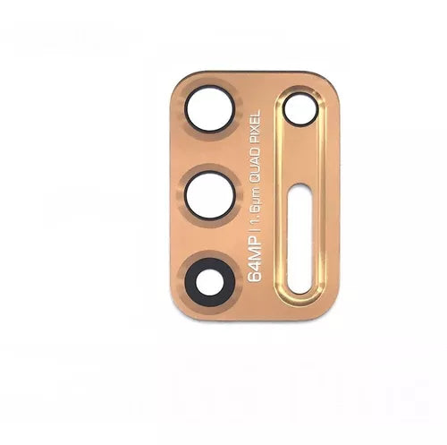 CRISTAL DE CAMARA TRASERA COMPATIBLE CON MOTOROLA MOTO G9 PLUS (XT2087/2020) (ORO ROSA)