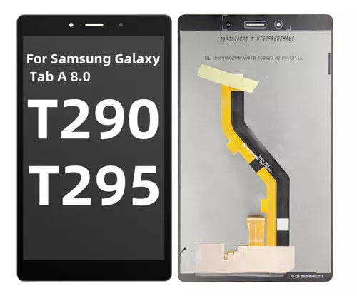 DISPLAY LCD SIN MARCO SAMSUNG GALAXY TAB A 8.0 (2019) (T295) (VERSIîN LTE) (RENOVADO) (NEGRO) "