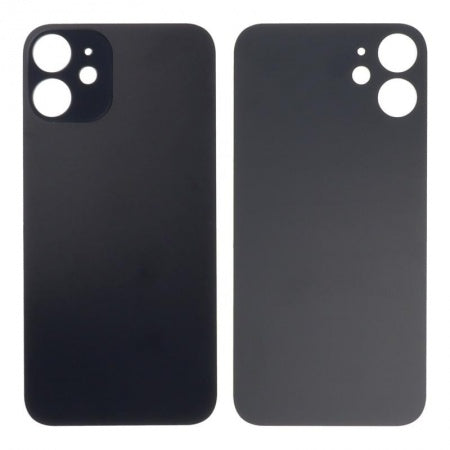 TAPA BATERIA PARA IPHONE 12 MINI (SIN LOGOTIPO) (NEGRO)