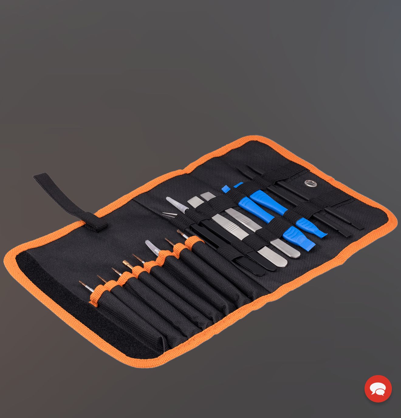 16-In-1 Electronics Repair Tool Kit With Carrying Pouch